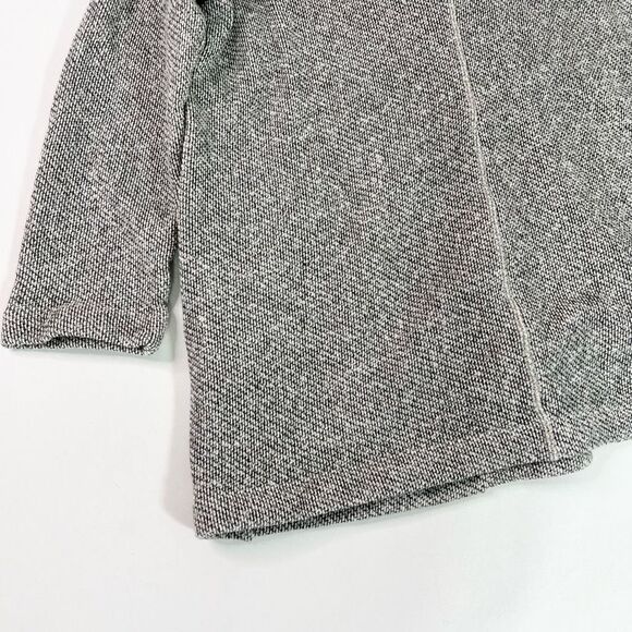 Eileen Fisher Cardigan Womens Gray Petite Medium Open Front Long Sleeve - Picture 9 of 10